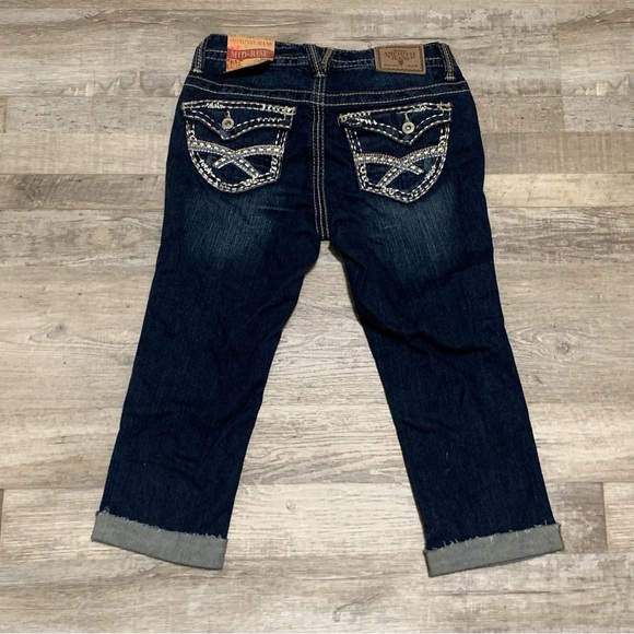 Amethyst Denim Mid Rise Capris Women’s Size 3 Dark Wash Jeans - Picture 5 of 6